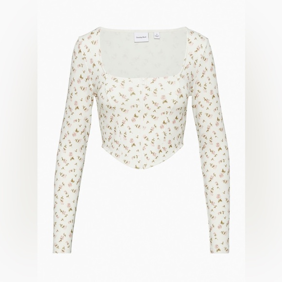 Aritzia • Sunday Best Floral Print Maverick Long Sleeve Bodysuit - Picture 1 of 5